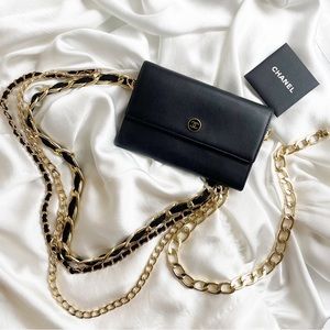 CHANEL CC Button Flap Mini Chain Belt Bag